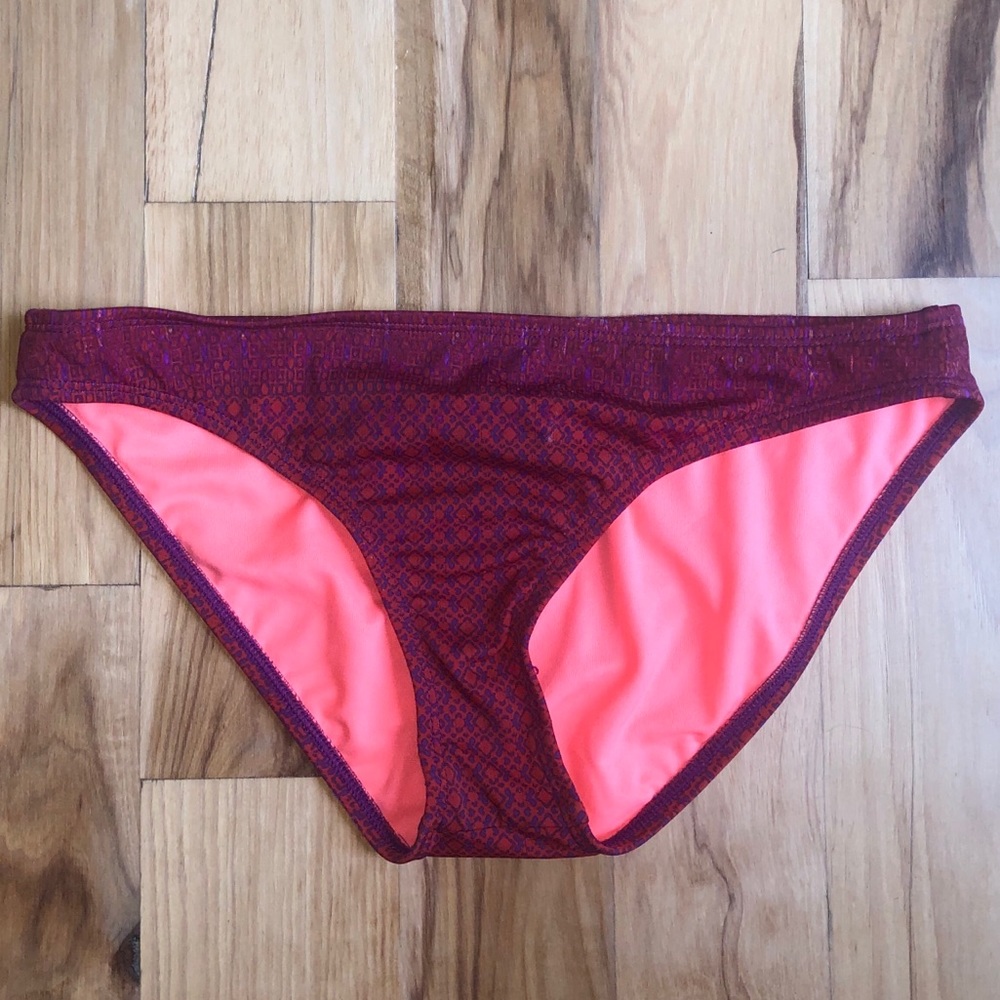 Athleta Swim Bottoms, Red & Purple, size Small
